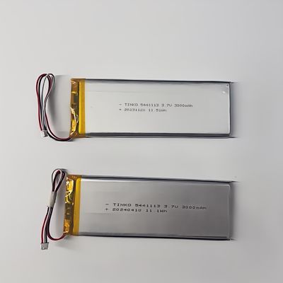Хорошая цена 3.7V 5441113 Ли-ионный полимерный аккумулятор 3000 мАч для портативных устройств с легким формированием пленки онлайн