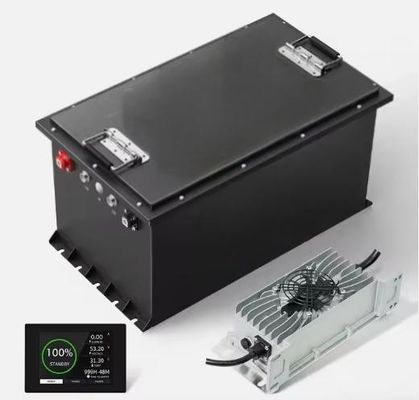 Хорошая цена 51.2V 100Ah LiFePO4 48v литийная батарея для гольф-кошачек с BMS 5.12KWH онлайн